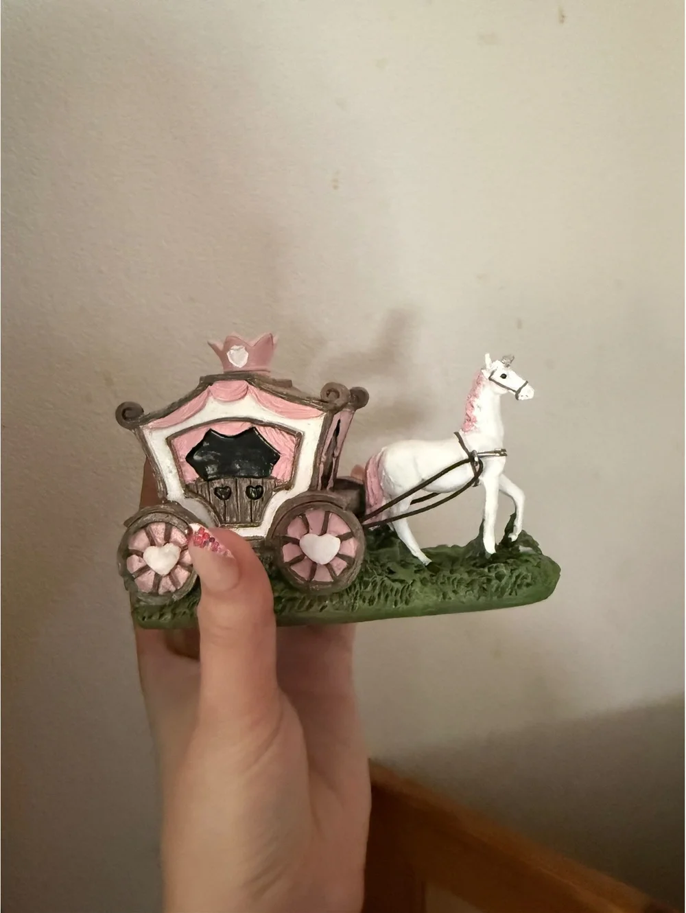 Horse princess carriage collectible unicorn horse whimsy